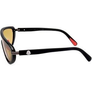 Moncler Black Frames with Amber Lenses